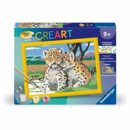 Ravensburger CreArt Kids Petits léopards, Kit de peinture par numéros 18x24cm