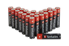 Verbatim AA-LR6 Mignon - Lot de 24 piles alcalines 1.5V, 2900 mAh, pour appareils électroniques (radio, MP3, télécommande, appareil photo)