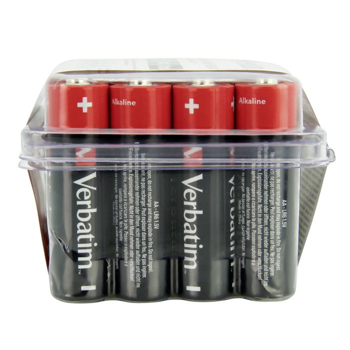 Verbatim Lot de 24 piles AA-LR6 Mignon 1,5V 2900 mAh Verbatim Lot de 24 piles AA-LR6 Mignon 1,5V 2900 mAh