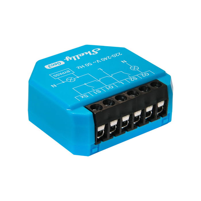 Prise Intelligente Shelly S3SW-0A2X4EUL Bluetooth Wi-Fi 230 V 16 A