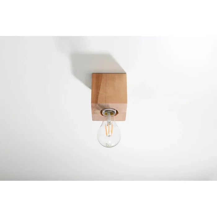 Abel Lámpara de Techo SOL-SL.0675 Lustre Plafonnier en Bois Naturel pour Intérieur