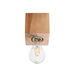 Abel Lámpara de Techo SOL-SL.0675 Lustre Plafonnier en Bois Naturel pour Intérieur