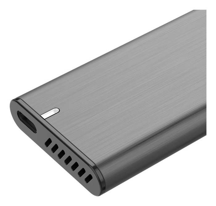 Coolbox Caja Externa M.2 USB-C Coolbox Minichase - Boîtier SSD M.2 NVMe/USB 3.2 Gen 2 Aluminium Gris