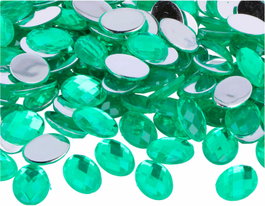 Innspiro Gemas acryliques ovales vertes 13x18mm (500 unités)