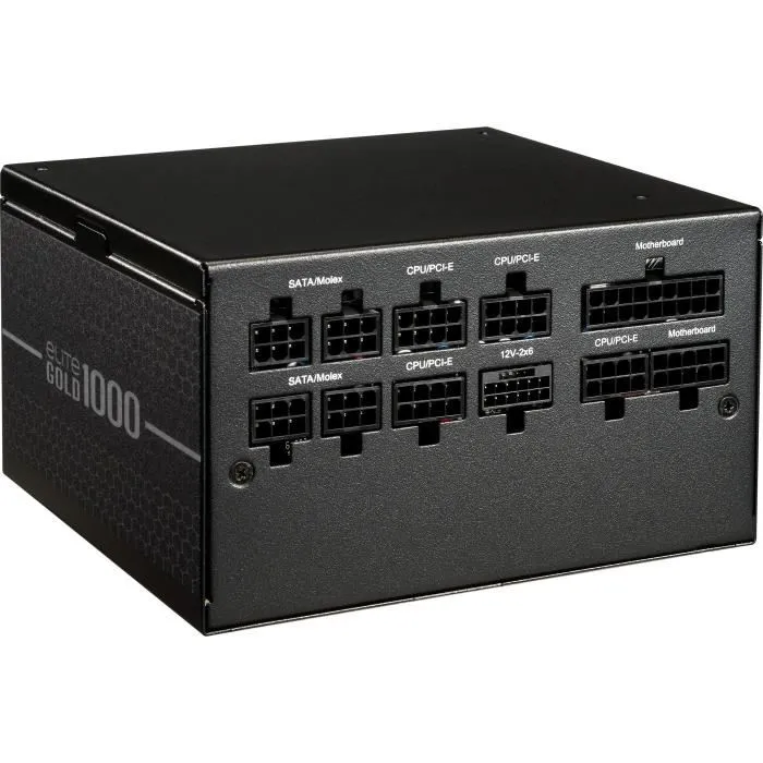 Cooler Master Elite Gold 1000W Alimentation PC - 80 Plus Gold - Full Modulaire - Compatible ATX 3.1 & PCIe 5.1 - Pour Gaming et Configurations Haut de Gamme