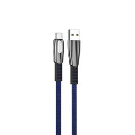 Qcharx international Florence Câble USB vers Type-C 3A - 1 m - Bleu foncé