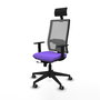 Piqueras y Crespo Chaise de Bureau 1D066G1 Lila et Gris