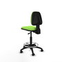 PIQUERAS Y CRESPO Tabouret Isso Asynchrone Tissu Vert Pistache