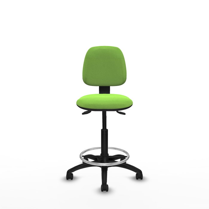 PIQUERAS Y CRESPO Tabouret Isso Asynchrone Tissu Vert Pistache
