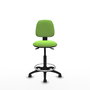 PIQUERAS Y CRESPO Tabouret Isso Asynchrone Tissu Vert Pistache