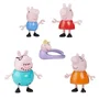 Hasbro Peppa Pig Figurines articulées Famille de 5 avec bébé Evie, coffret jouets pour garçons et filles dès 3 ans