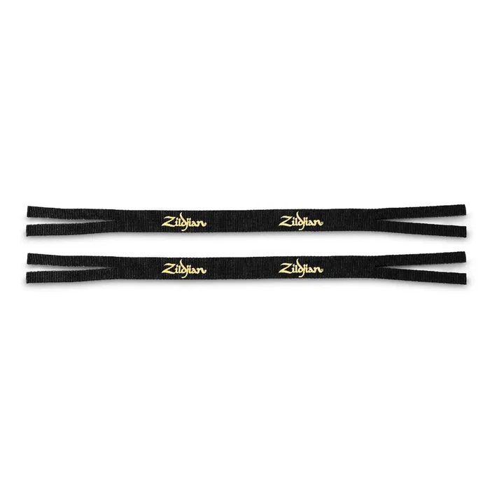 ZILDJIAN Jeu de deux courroies en nylon avec logo doré ZILDJIAN Jeu de deux courroies en nylon avec logo doré