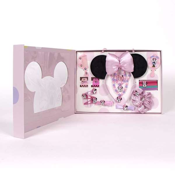 Cerdá - Set de beauté boîte Minnie rose - Coffret maquillage enfants 34 x 24.5 x 4 cm - À partir de 3 ans