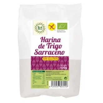 SOLNATURAL Harine de Sarrasin Bio Sans Gluten 500g - Farine de Blé Sarrasin SOLNATURAL Harine de Sarrasin Bio Sans Gluten 500g - Farine de Blé Sarrasin