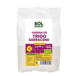 SOLNATURAL Farine de Sarrasin Biologique sans Gluten 500g