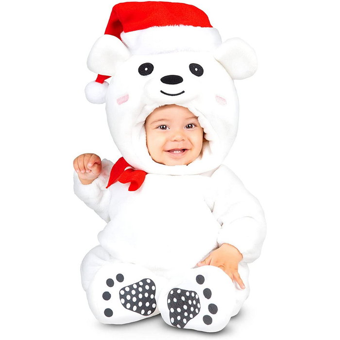 Déguisement pour Bébés My Other Me Blanc Ours Noël 7-12 Mois Déguisement pour Bébés My Other Me Blanc Ours Noël 7-12 Mois