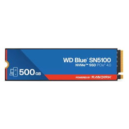 Western Digital WD Blue SN5100 SSD 500Go NVMe Gen4 PCIe M.2 2280 Interne 6600Mo/s WDS500G5B0E