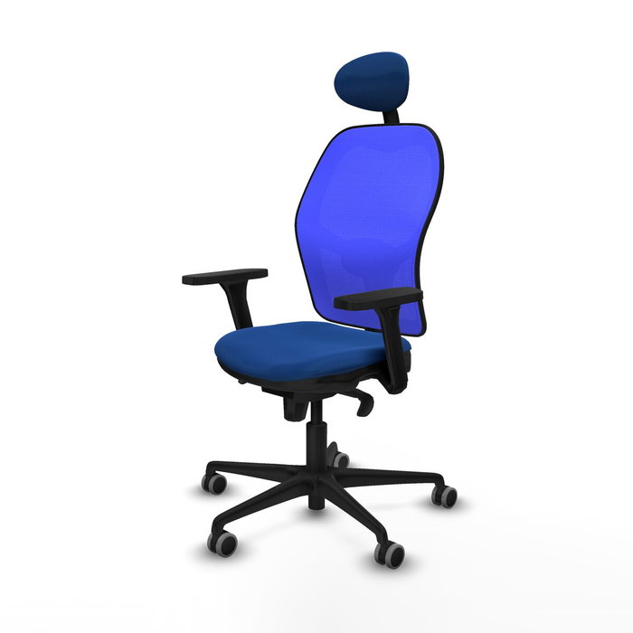 Piqueras y Crespo Chaise de Bureau avec Appui-tête Jorquera 3D036G1 Bleu