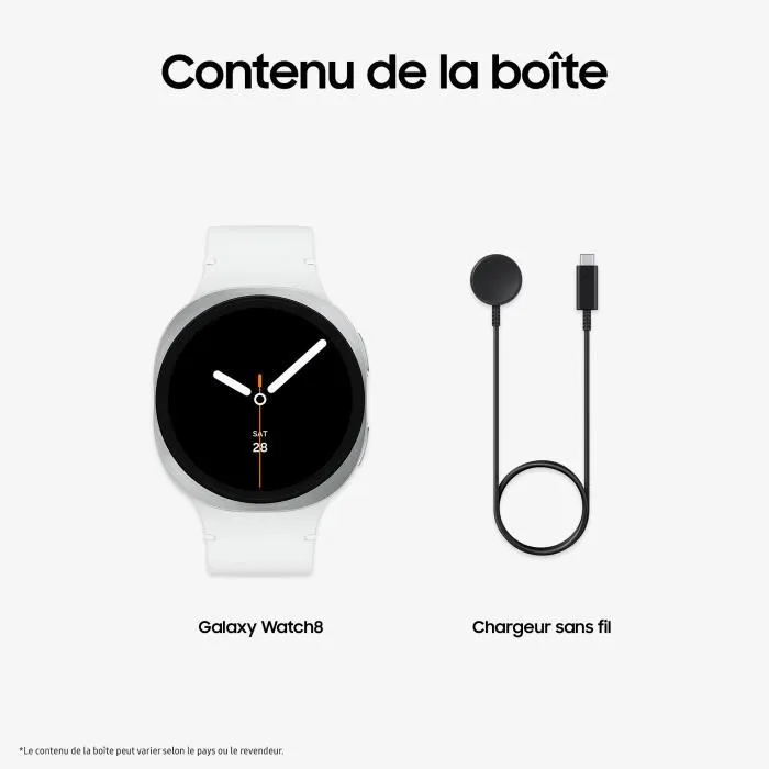Samsung Galaxy Watch 8 Montre connectée Bluetooth 4G avec GPS, Boîtier 44 mm Argent