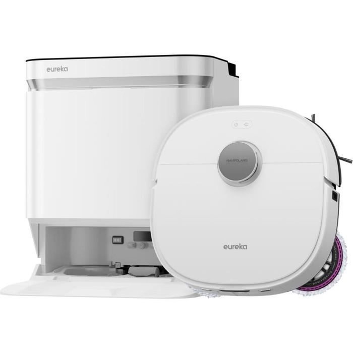 Eureka J15 Pro Ultra - Robot aspirateur laveur 16 200 Pa avec lavage à l'eau chaude 75°C Eureka J15 Pro Ultra - Robot aspirateur laveur 16 200 Pa avec lavage à l'eau chaude 75°C