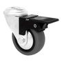 Cascoo Rueda mobiliario Emily avec frein, gomme grise, Ø40 mm