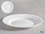 Vivalto Assiette plate Ondas Opal 27 cm Blanc - Compatible lave-vaisselle et micro-ondes (Set de 24)