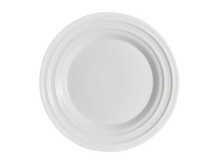 Vivalto Assiette plate Ondas Opal 27 cm Blanc - Compatible lave-vaisselle et micro-ondes (Set de 24)