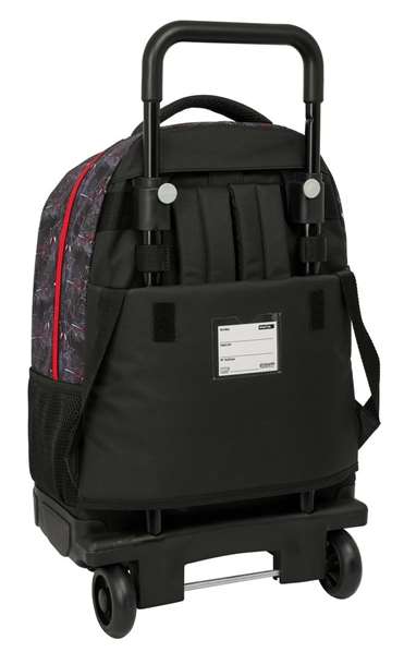 Safta Mochila à roues compacte extensible Miles Morales 33x45x22cm Dès 3 ans