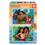 Educa Puzzle Disney Vaiana 2 Puzzles de 48 Pièces Chacun Modèle 20102, Grandes Pièces pour Enfants à Partir de 4 Ans