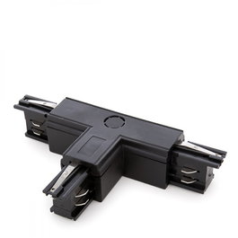 Connecteur en T pour rail triphasé noir