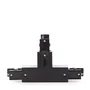 Connecteur T Rail Triphasé Noir
