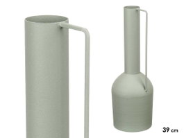 GIFTDECOR Vase en Acier Haut Vert Pastel
