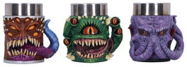 Nemesis Now Lot de 3 mini-chopes Mini Monster Dungeons & Dragons