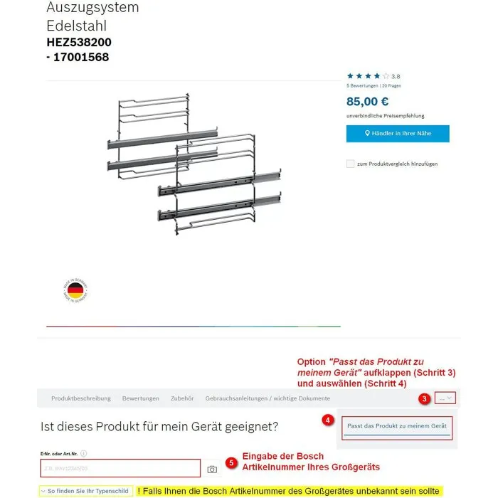 BOSCH SMZ2056 Façade de porte pour lave-vaisselle tout intégrable 60 cm en acier inoxydable design moderne