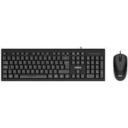 Nilox NXKME0011 Kit Clavier + Souris USB 2.0, Layout Espagnol, Noir