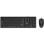 Nilox NXKME0011 Kit Clavier + Souris USB 2.0, Layout Espagnol, Noir