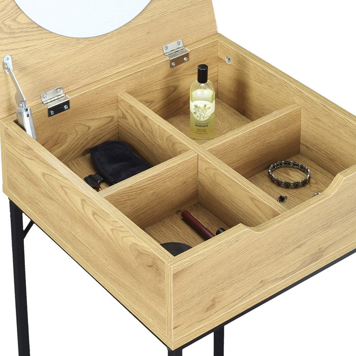 Home Deco Factory Tocador con tapa espejo joyero