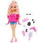 Barbie Poupée Barbie Dream Besties Malibu Hyc21 Mattel avec Accessoires Beauté, Points d'Articulation et Vêtements Interchangeables