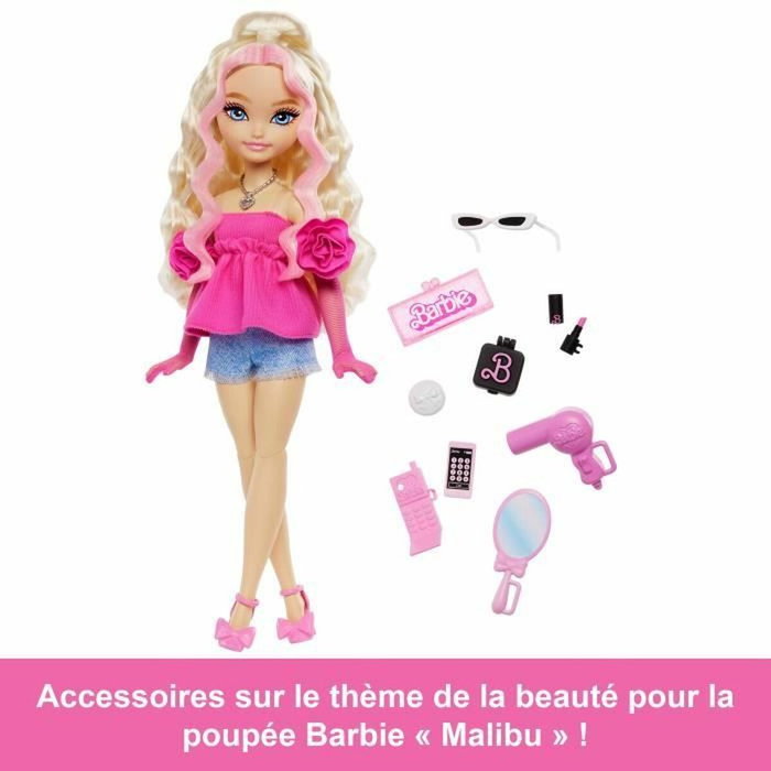 Barbie Dream Besties Malibu avec accessoires de beauté Barbie Dream Besties Malibu avec accessoires de beauté