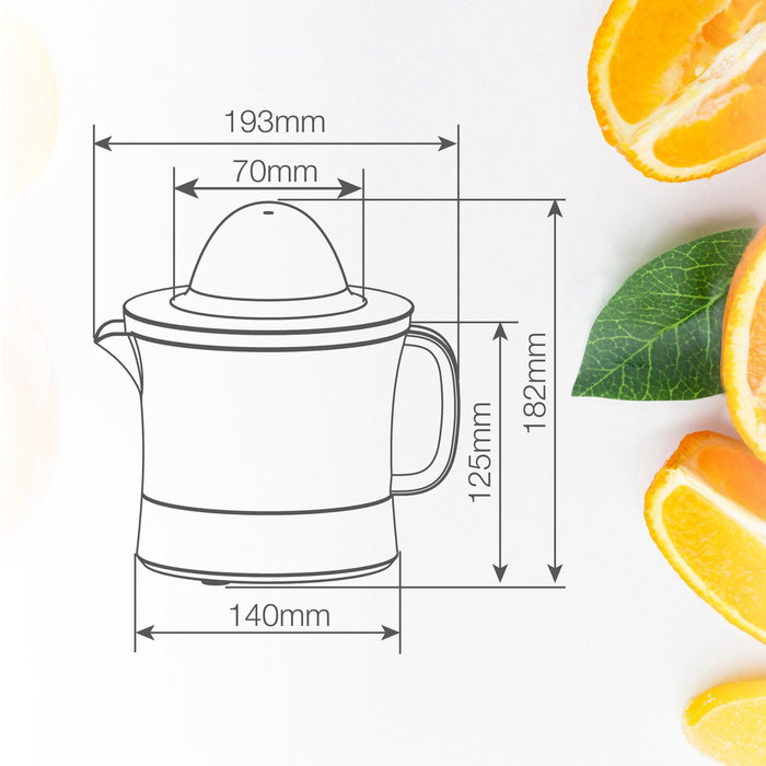 Väline Bekily extracteur de jus électrique 1L 40W blanc Väline Bekily extracteur de jus électrique 1L 40W blanc