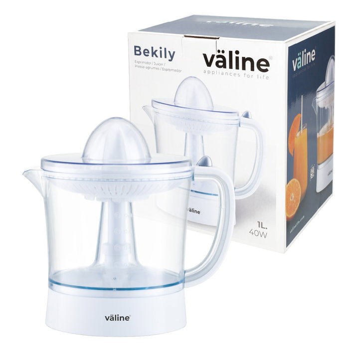 Väline Bekily extracteur de jus électrique 1L 40W blanc Väline Bekily extracteur de jus électrique 1L 40W blanc