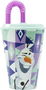 Licensing Vaso Easy Sport 430 mL Frozen CZ11363, Verre pour Enfants 4+ ans, Plastique Recyclable, Paille Intégrée, 16,5 cm
