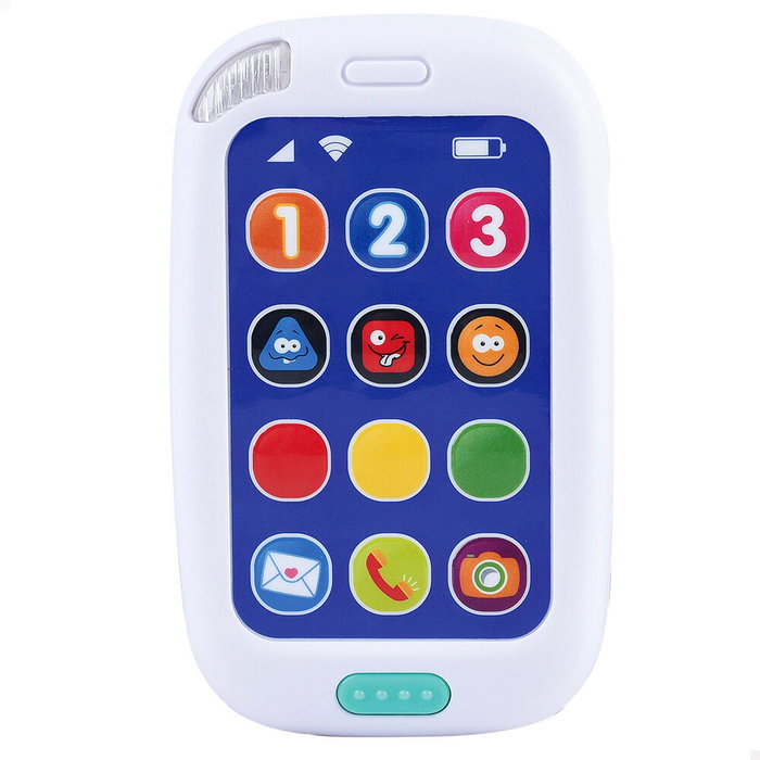 PLAYGO Téléphone d'apprentissage bilingue espagnol et anglais pour bébé +12 mois avec lumières et sons - Dimensions 8x13x13 cm