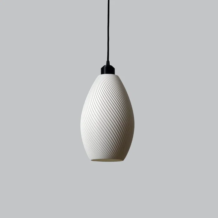 Lampe Suspendue Paval Blanc/Fleuron Noir/Câble Noir Lampe Suspendue Paval Blanc/Fleuron Noir/Câble Noir