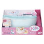 Zapf Creation Baby Born - Baignoire interactive avec douche lumineuse multicolore, jet d'eau et coussin cœur - Compatible poupées 36 et 43 cm