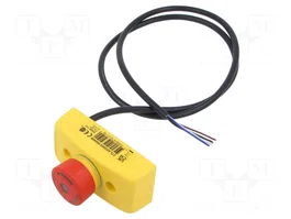ABB SMILE Cassette de pilotage 1 bouton champignon rouge IP65