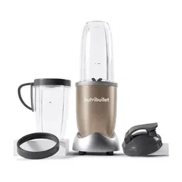 Nutribullet NB907CP Blender personnel Pro 900, 900W, 0.9L, 2 tasses, 2 couvercles, anneau, doré, lames acier inoxydable