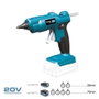 Koma Tools Pistole à colle thermofusible 20 V pour barres de silicone ø11 mm, modèle 20v-pt