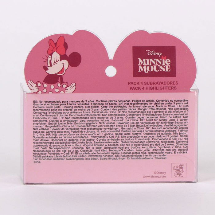Surligneur Minnie Mouse Rose 5 Pièces