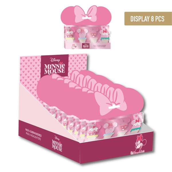 Cerdá - Subrayadores Minnie (Rose) - 12.3 x 6.0 x 3.2 cm - À partir de 3 ans